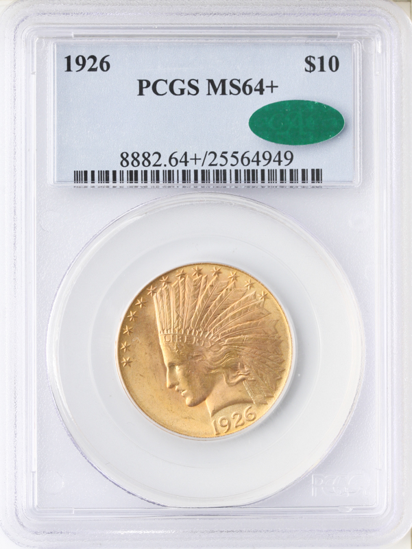 1926 $10 Indian PCGS MS64 CAC +