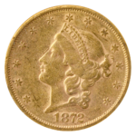 1872-S $20 Liberty NGC AU55
