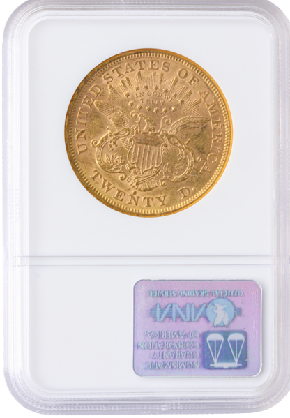 1872-S $20 Liberty NGC AU55 1872-S $20 Liberty NGC AU55