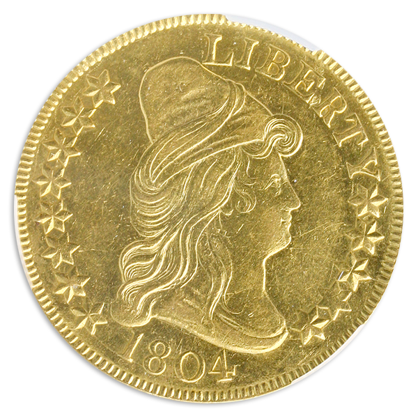 1804 $10 Draped Bust Crosslet 4 BD-1 CACG AU58 1804 $10 Draped Bust Crosslet 4 BD-1 CACG AU58