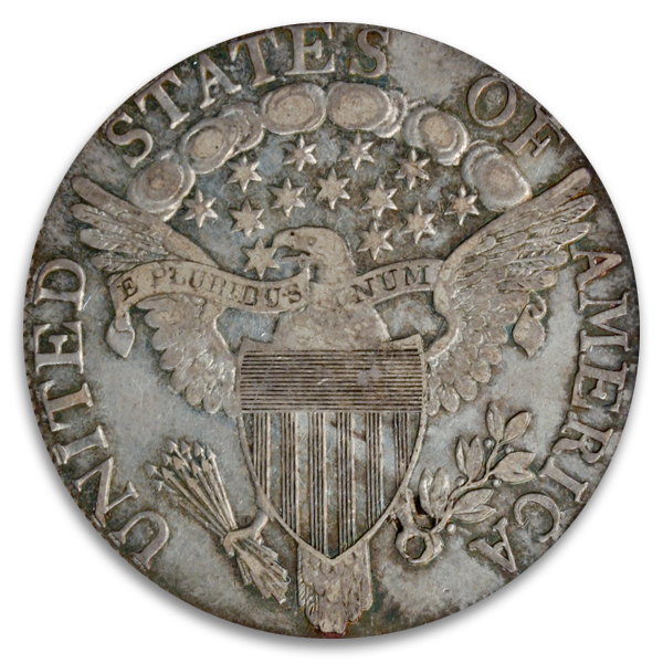 1806 Draped Bust Half Dollar Pointed 6 No Stem PCGS AU53 CAC 1806 Draped Bust Half Dollar Pointed 6 No Stem PCGS AU53 CAC