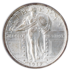 1917 Standing Liberty Quarter Full Head  NGC MS67 CAC