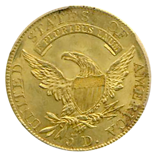 1807 $5 Capped Bust Left PCGS MS63 CAC