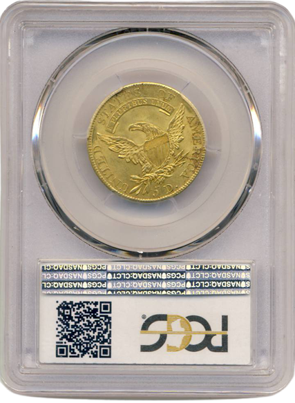 1807 $5 Capped Bust Left PCGS MS63 CAC