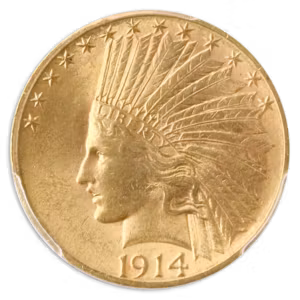 1914-S $10 Indian PCGS MS63 CAC