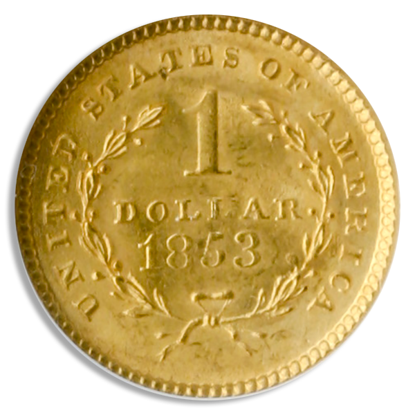 $1 Gold Type 1 Certified MS65