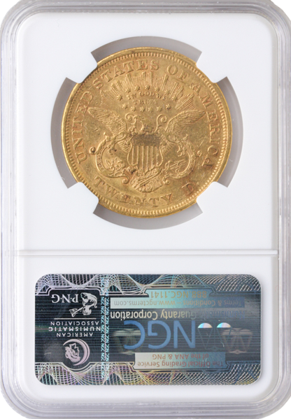 1873-S $20 Liberty Closed 3 NGC Au53