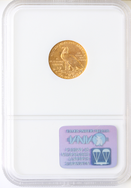 1908 $2.50 Indian NGC MS63 1908 $2.50 Indian NGC MS63