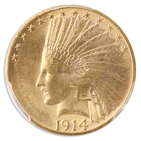 1914-D $10 Indian PCGS MS64 CAC + 1914-D $10 Indian PCGS MS64 CAC +
