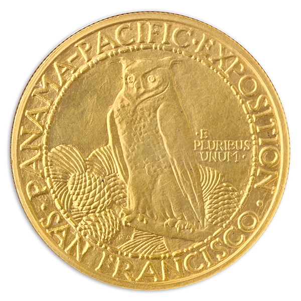 1915-S $50 Pan Pac Round NGC MS62 1915-S $50 Pan Pac Round NGC MS62