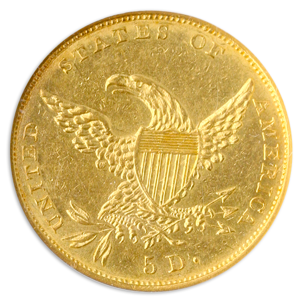 1834 $5 Classic Crosslet 4 NGC AU58 1834 $5 Classic Crosslet 4 NGC AU58