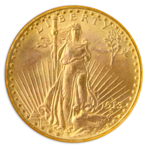 1913-D $20 Saint Gaudens NGC MS65