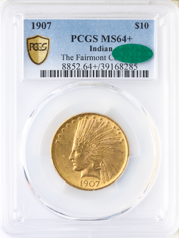 1907 $10 Indian No Motto PCGS MS64 CAC + 1907 $10 Indian No Motto PCGS MS64 CAC +