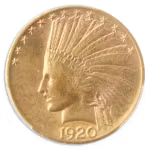 1920-S $10 Indian PCGS AU58 CAC