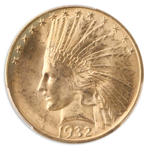 1932 $10 Indian PCGS MS64 CAC