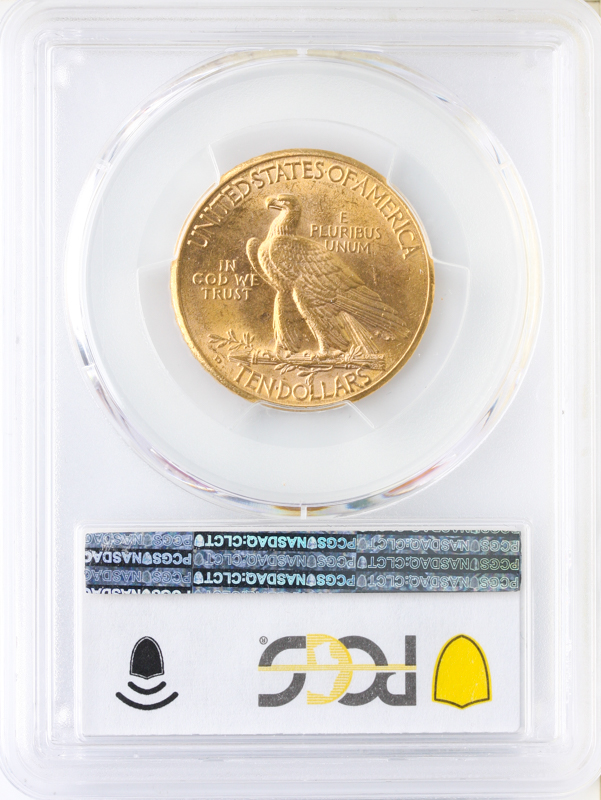 1908-D $10 Indian PCGS MS62 CAC