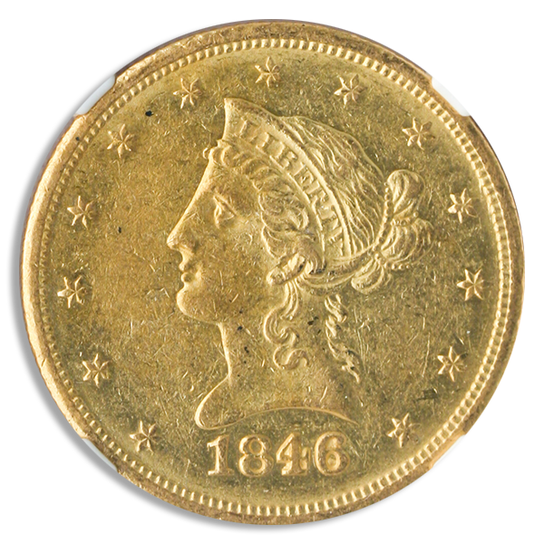 1846/5-O $10 Liberty S.S. Republic Double O NGC AU58 1846/5-O $10 Liberty S.S. Republic Double O NGC AU58