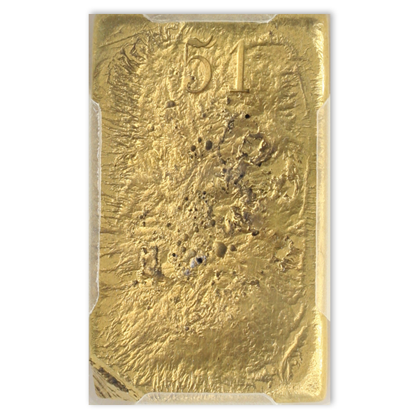 (1855-58) Justh & Hunter AV Ingot PCGS Genuine 16.83 oz .864 Fine $300.59 Bar # 4251 (1855-58) Justh & Hunter AV Ingot PCGS Genuine 16.83 oz .864 Fine $300.59 Bar # 4251