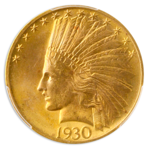1930-S $10 Indian PCGS MS64 CAC +