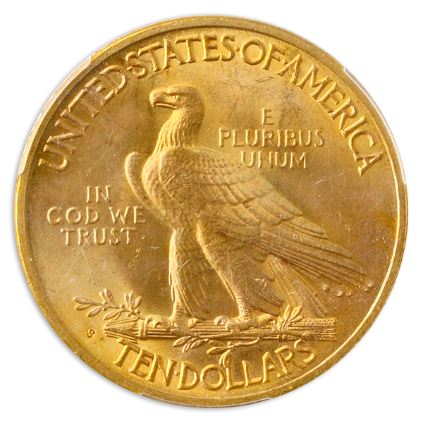 1930-S $10 Indian PCGS MS64 CAC +