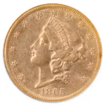 1865-S $20 Liberty NGC AU53