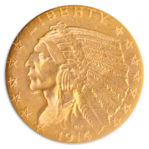 1914-D $5 Indian NGC MS63