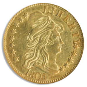 1805 $5 Draped Bust NGC AU58 CAC