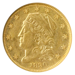 1830 $2.50 Capped Bust NGC AU55
