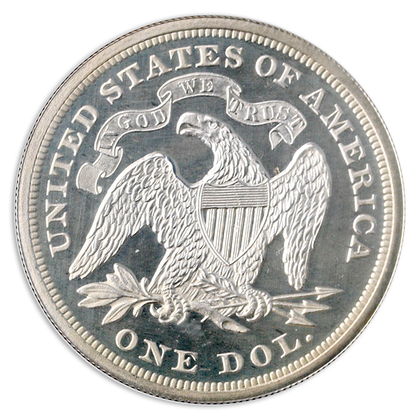 1867 Seated Liberty $1 NGC PR66 1867 Seated Liberty $1 NGC PR66