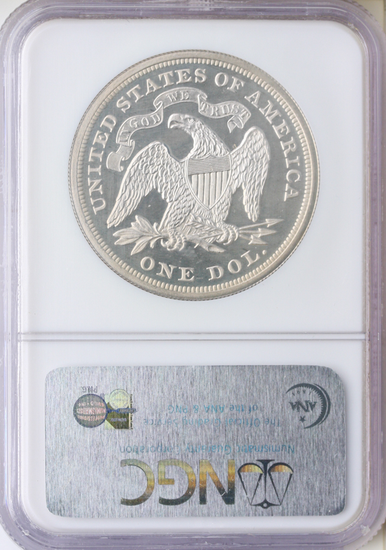 1867 Seated Liberty $1 NGC PR66 1867 Seated Liberty $1 NGC PR66
