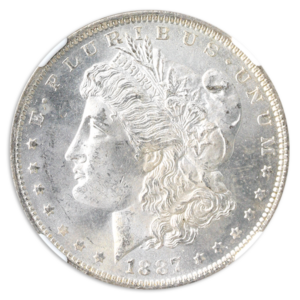 1887-O Morgan $1 NGC MS63