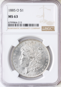 1885-O $1 Morgan Silver Dollar NGC MS63