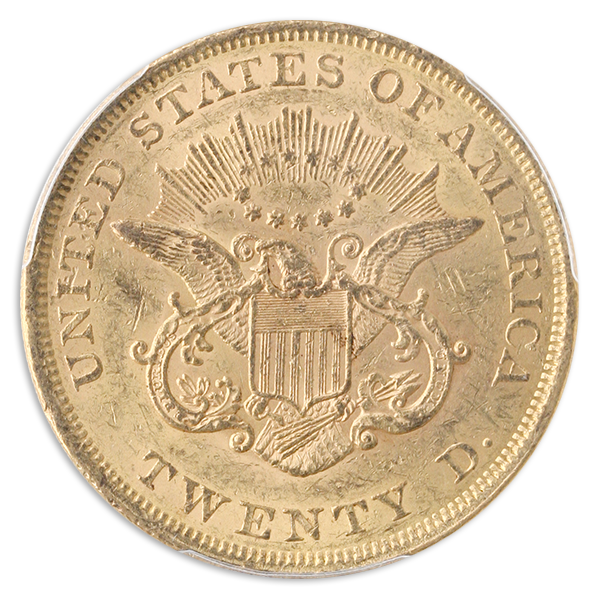 1852 $20 Liberty PCGS MS61 CAC 1852 $20 Liberty PCGS MS61 CAC