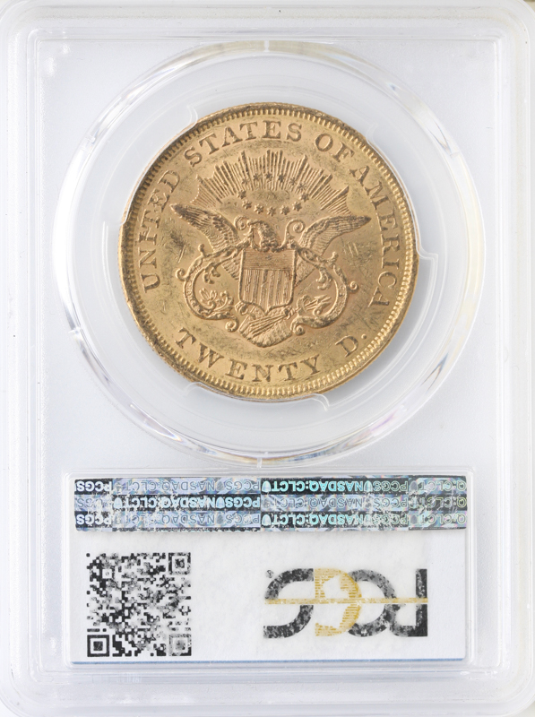 1852 $20 Liberty PCGS MS61 CAC 1852 $20 Liberty PCGS MS61 CAC