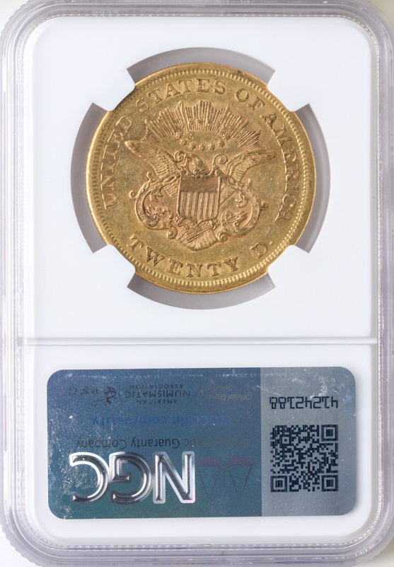 1864 $20 Liberty NGC AU53 CAC 1864 $20 Liberty NGC AU53 CAC