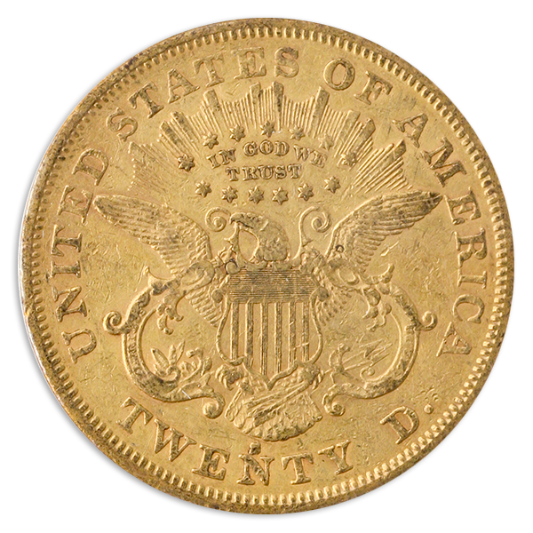 1872-S $20 Liberty PCGS XF40