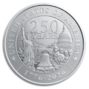 1 oz Silver Round U.S. 250th Anniversary