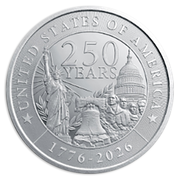 1 oz Silver Round U.S. 250th Anniversary 1 oz Silver Round U.S. 250th Anniversary