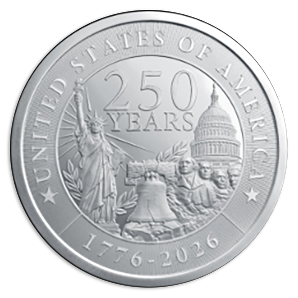 2 oz Silver Round U.S. 250th Anniversary 2 oz Silver Round U.S. 250th Anniversary