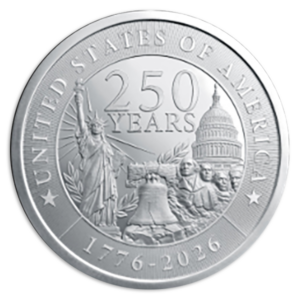 5 oz Silver Round U.S. 250th Anniversary