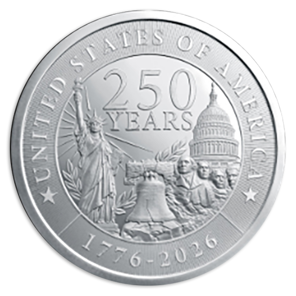 5 oz Silver Round U.S. 250th Anniversary 5 oz Silver Round U.S. 250th Anniversary