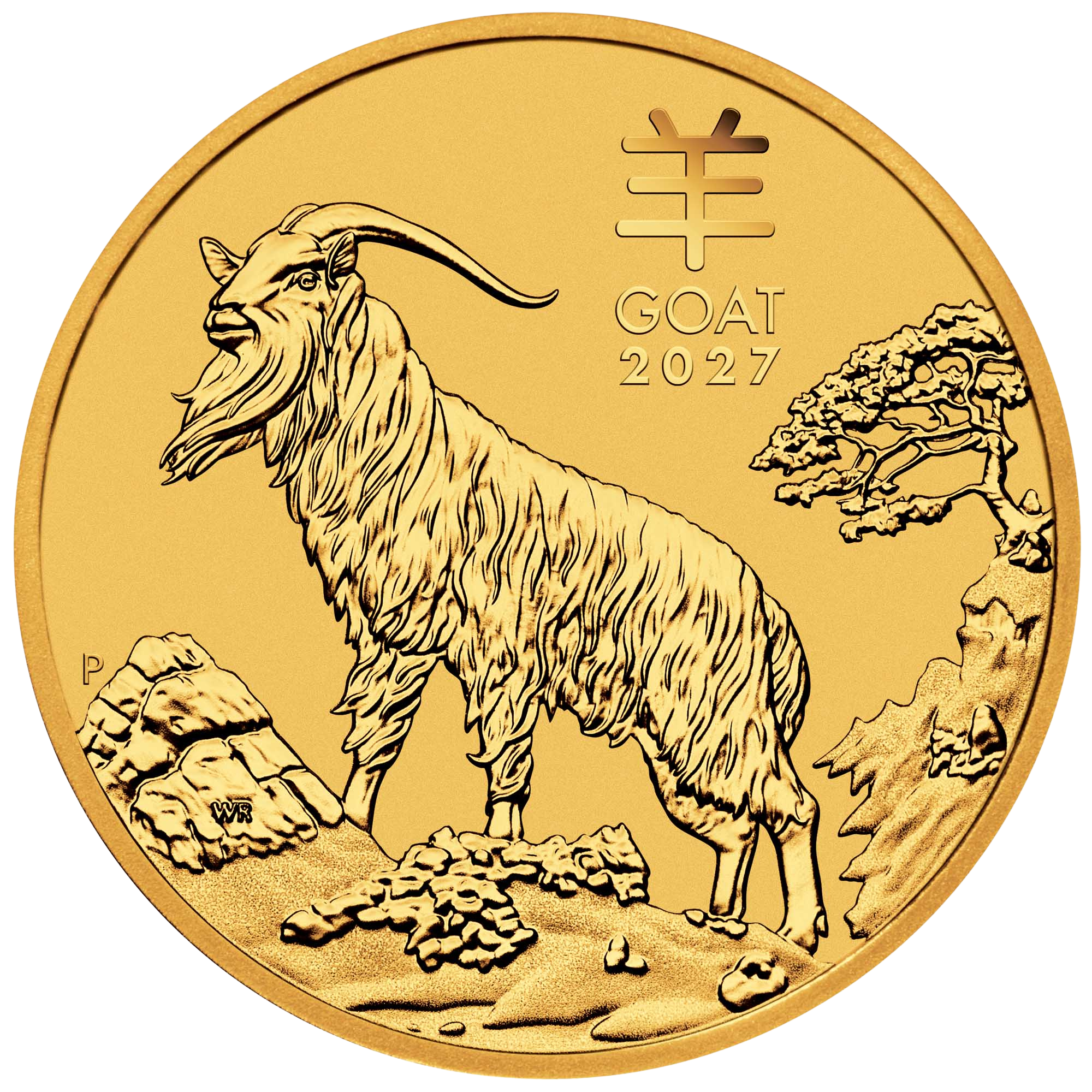 2027 1/10 oz Lunar Goat Gold Coin 2027 1/10 oz Lunar Goat Gold Coin