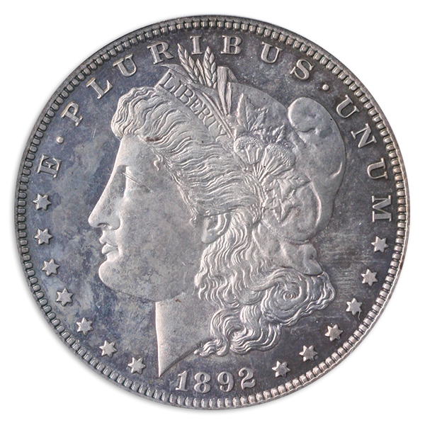 1892 MORGAN $1 PCGS PR63 CAC 1892 MORGAN $1 PCGS PR63 CAC