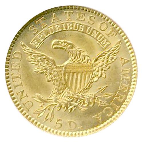1818 $5 Capped Head STATESOF NGC MS64 CAC 1818 $5 Capped Head STATESOF NGC MS64 CAC