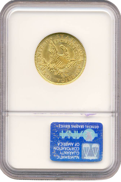 1818 $5 Capped Head STATESOF NGC MS64 CAC 1818 $5 Capped Head STATESOF NGC MS64 CAC