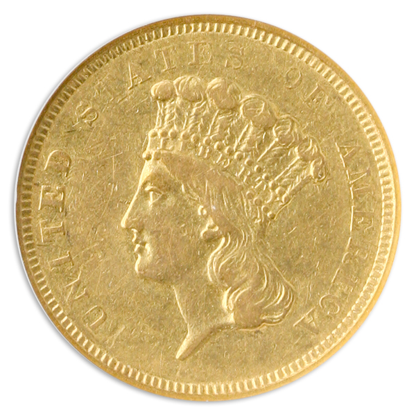 $3 GOLD 1854-O $3 GOLD 1854-O
