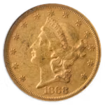 1868 $20 Liberty NGC XF45 CAC
