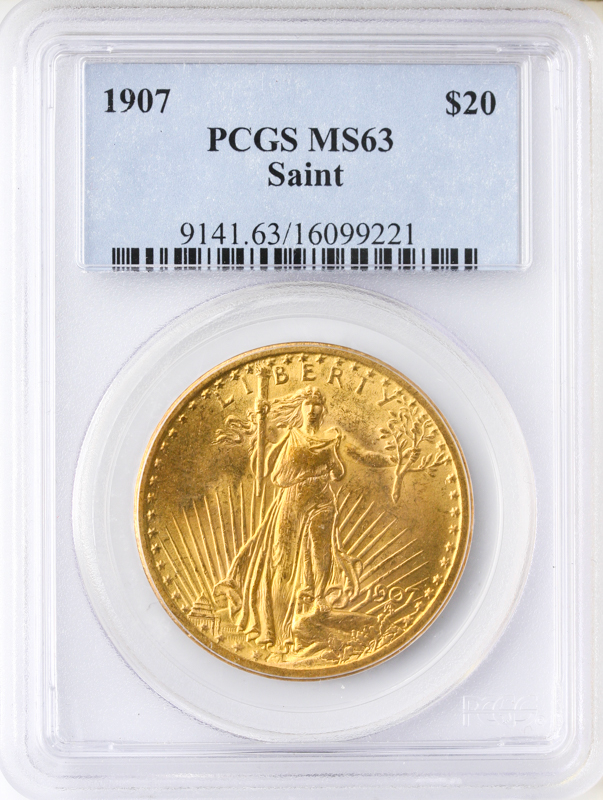 1907 $20 Saint Gaudens PCGS MS63 1907 $20 Saint Gaudens PCGS MS63