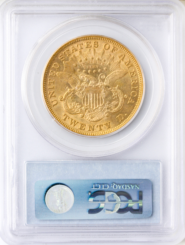 1873 $20 Liberty Open 3 PCGS AU50 1873 $20 Liberty Open 3 PCGS AU50