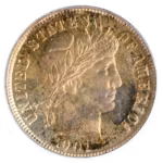1901 10C Barber Dime PCGS PR66 CAC